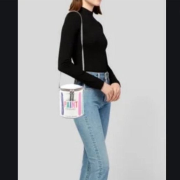 kate spade novelty brushstroke paint bucket crossbody bag purse SEE PHOTOS - Picture 3 of 16